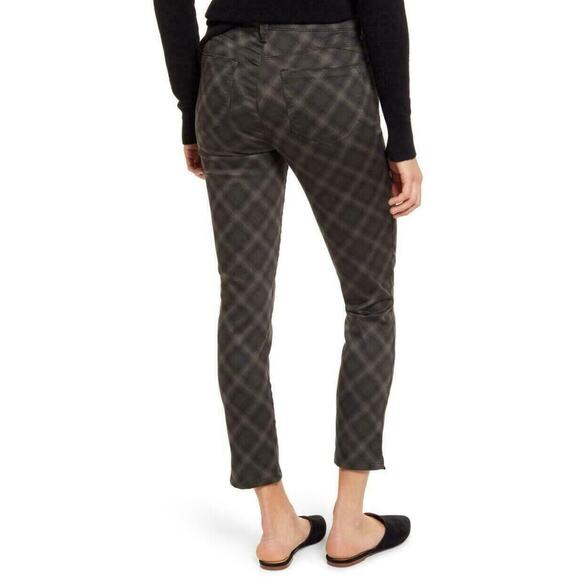 Wit & Wisdom Ab-Solution High Rise Ankle Skimmer Jeans Size 10 Olive Plaid NWT - Picture 4 of 7